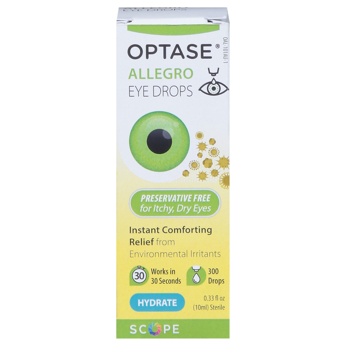 slide 1 of 14, Optase Hydrate Allegro Eye Drops 0.33 fl oz, 0.33 fl oz