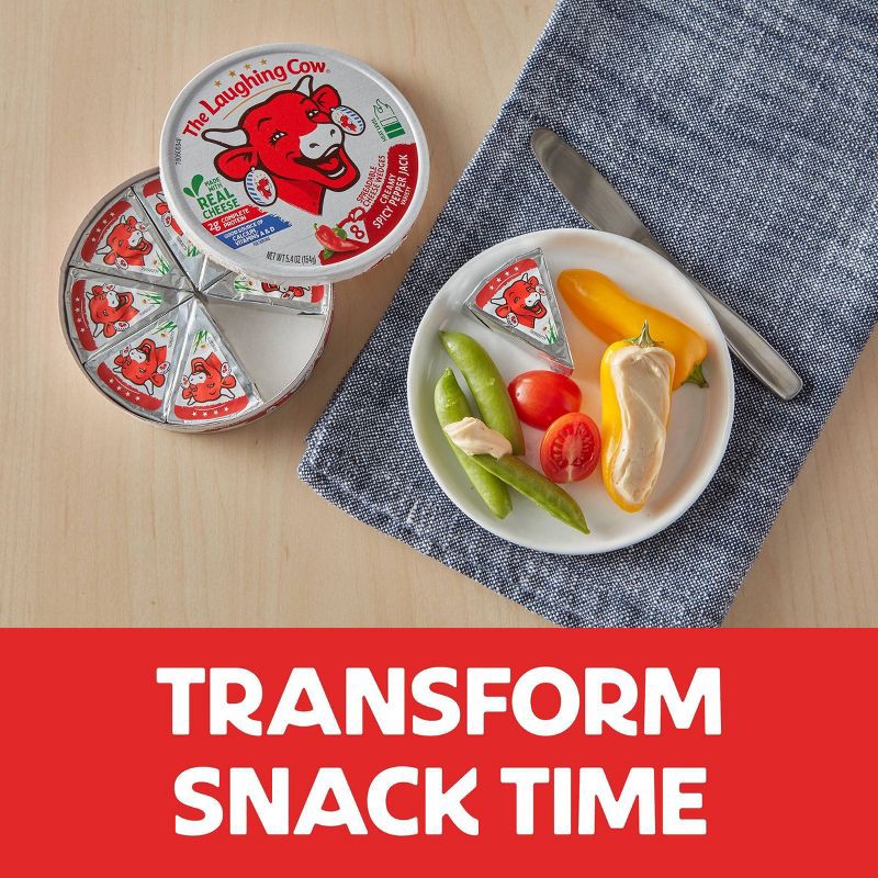 slide 7 of 9, The Laughing Cow Creamy Spicy Pepper Jack Cheese - 5.4oz/8ct, 5.4 oz, 8 ct