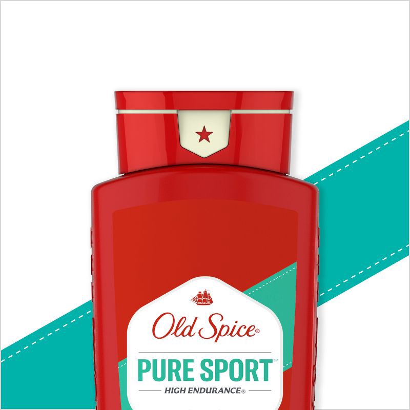 slide 3 of 8, Old Spice High Endurance Pure Sport Body Wash - 24 fl oz, 24 fl oz