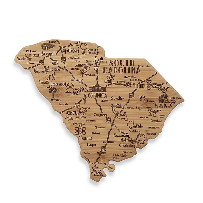 slide 1 of 1, Totally Bamboo South Carolina Destination Cutting Board, 1 ct