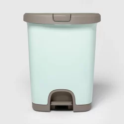 7gal Step Trash Can with Locking Lid Mint - Room Essentials