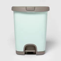 7gal Step Trash Can with Locking Lid Mint - Room Essentials