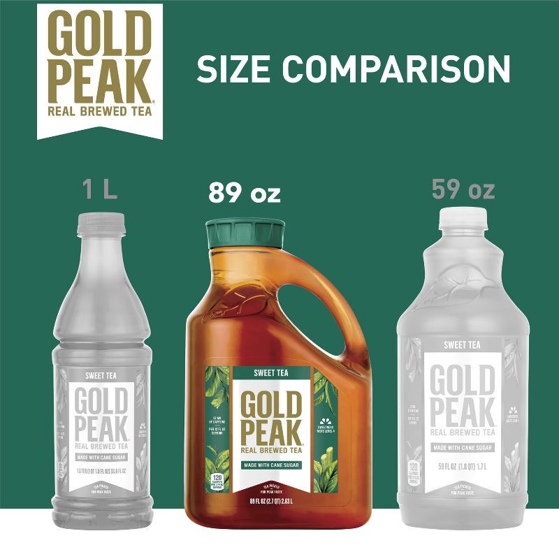 slide 4 of 8, Gold Peak Sweetened Black Iced Tea Drink - 89 fl oz, 89 fl oz