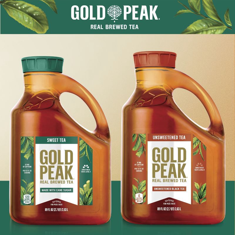 slide 5 of 8, Gold Peak Sweetened Black Iced Tea Drink - 89 fl oz, 89 fl oz