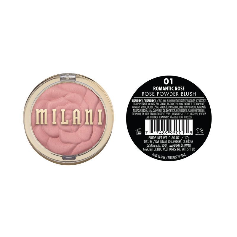 slide 5 of 5, Milani Rose Powder Blush - Romantic Rose 01 - 0.6oz, 01 x 0.6 oz