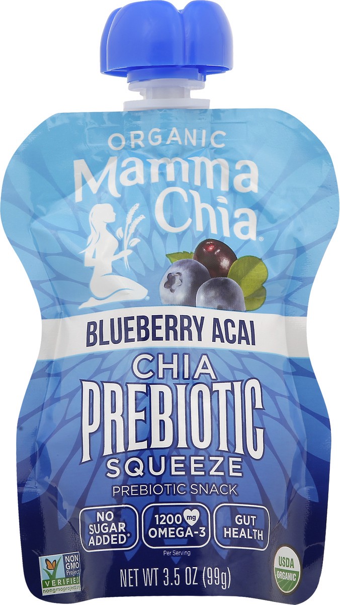slide 6 of 12, Mamma Chia Organic Chia Blueberry Acai Prebiotic Squeeze - 3.5 oz, 