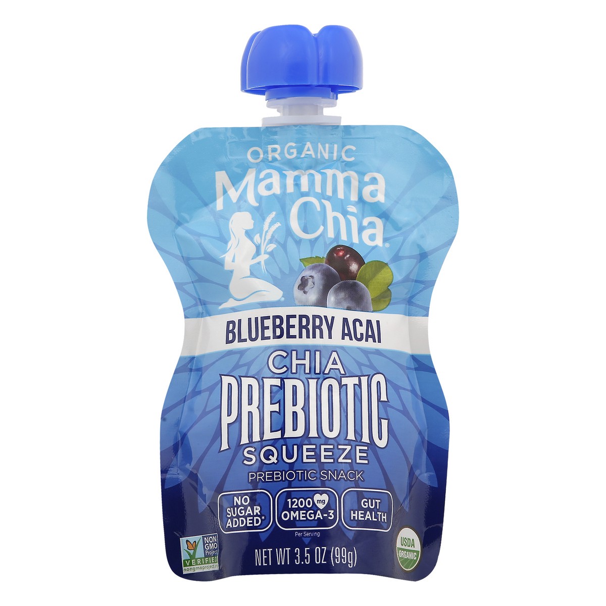 slide 8 of 12, Mamma Chia Organic Chia Blueberry Acai Prebiotic Squeeze - 3.5 oz, 