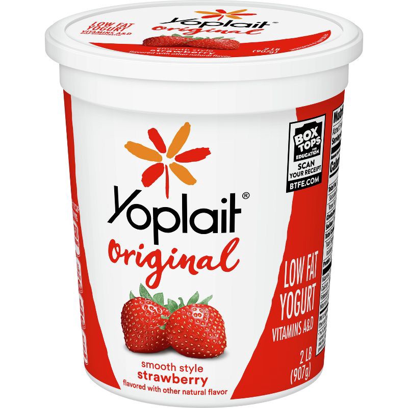 slide 8 of 11, Yoplait Original Strawberry Yogurt - 32oz, 32 oz