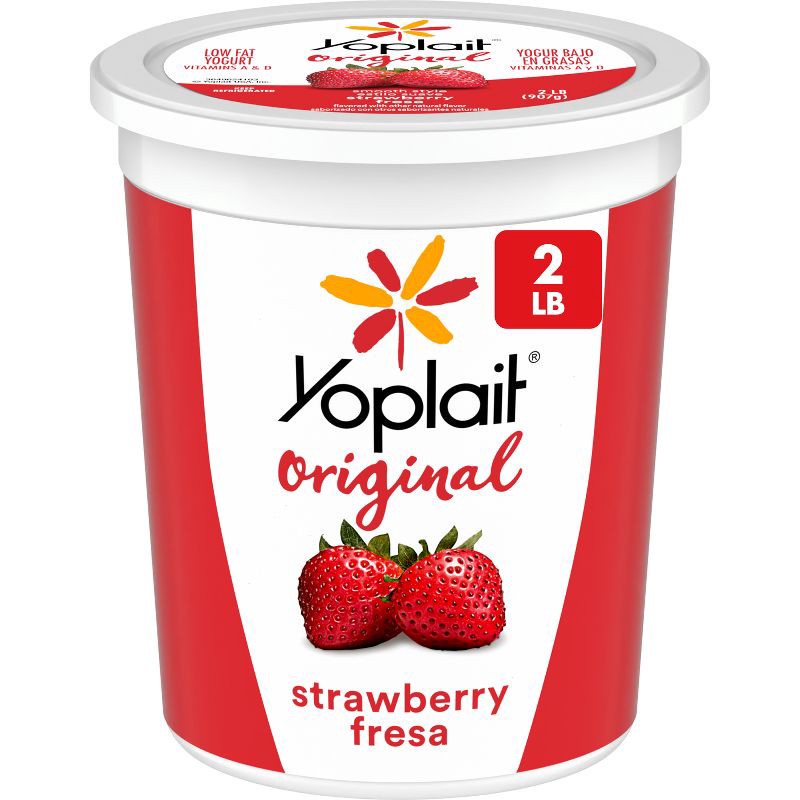 slide 1 of 11, Yoplait Original Strawberry Yogurt - 32oz, 32 oz