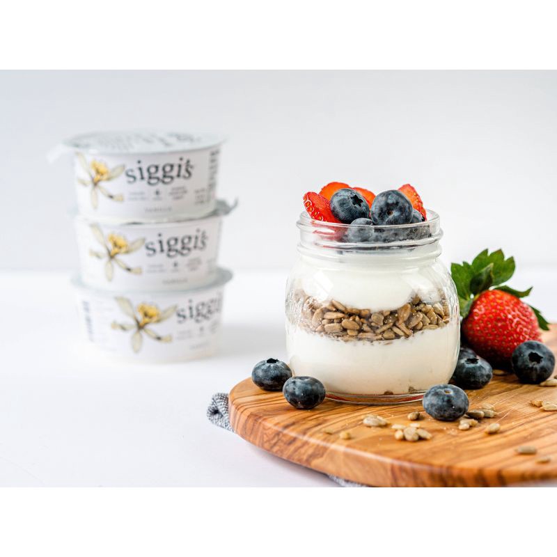 slide 3 of 7, Siggi's 4% Whole Milk Vanilla Icelandic-Style Skyr Yogurt - 4.4oz, 4.4 oz