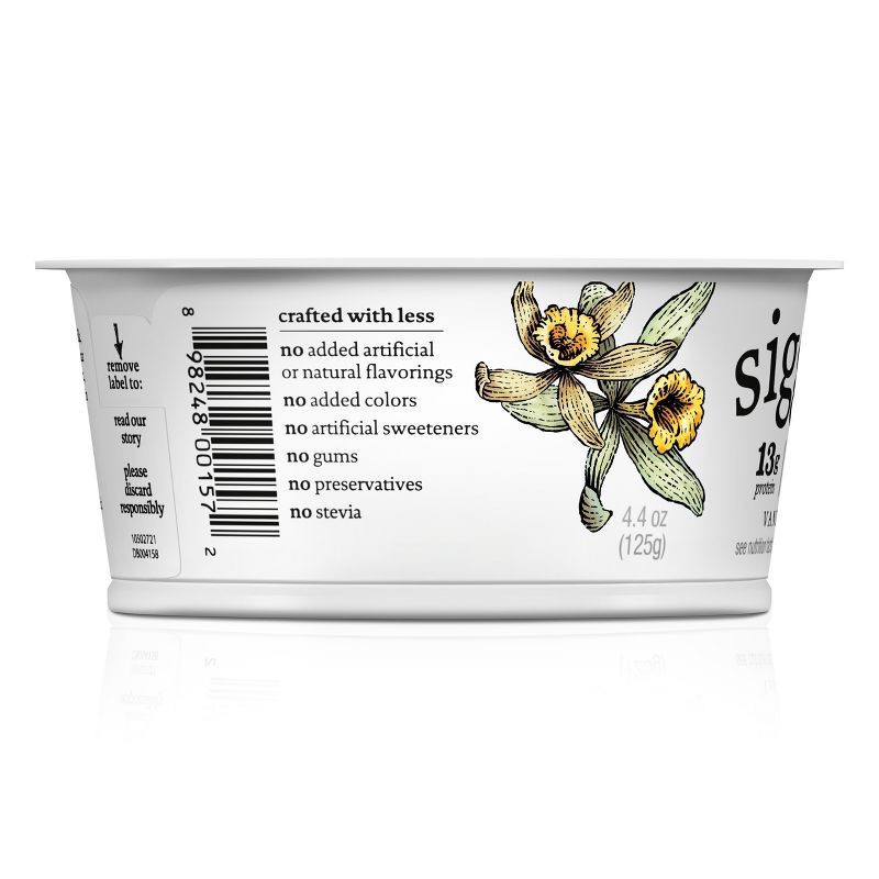 slide 12 of 12, Siggi's 4% Whole Milk Vanilla Icelandic-Style Skyr Yogurt - 13g Protein 4.4oz, 13 gram, 4.4 oz