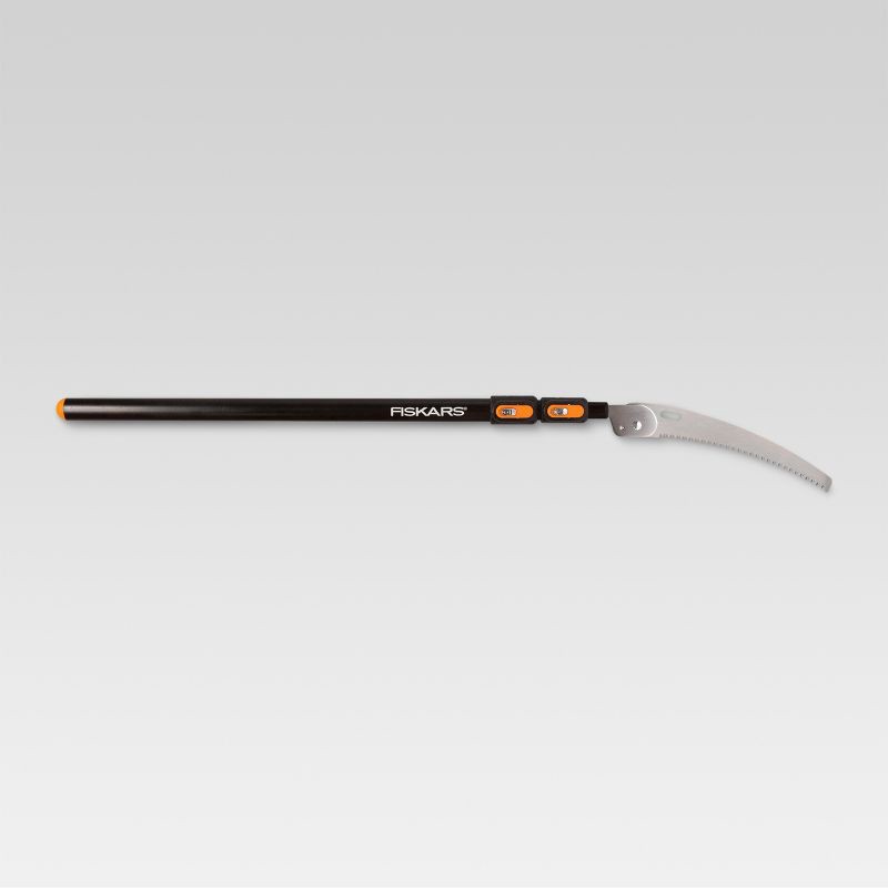 slide 2 of 4, Fiskars Compact Extendable Tree Saw (3'–8'): Durable Rubber & Steel, Pruning Saws with Lifetime Warranty, 1 ct