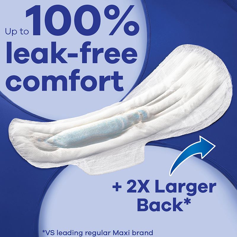 slide 4 of 8, Always Maxi Extra Heavy Overnight Pads with Wings - Size 5 - Unscented - 36ct, 36 ct