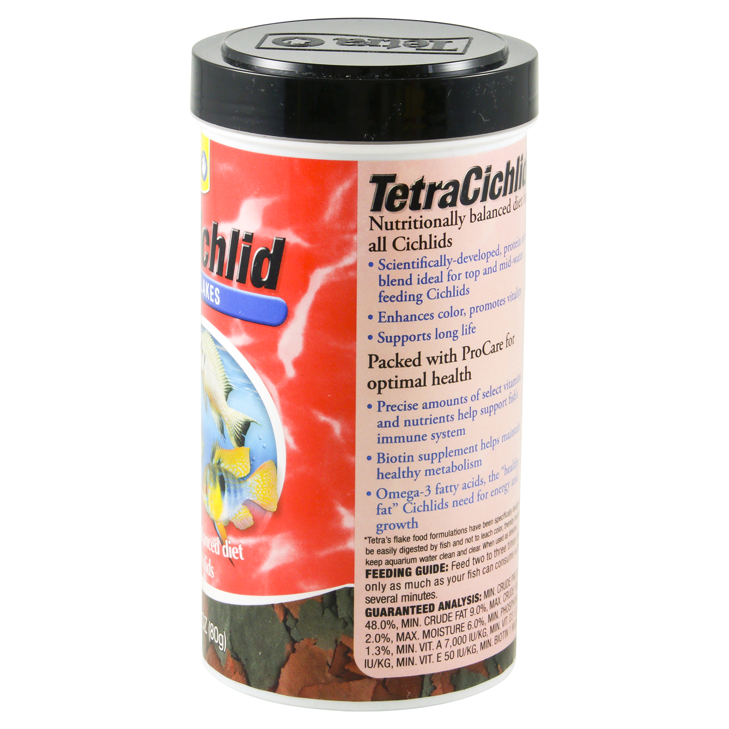 slide 3 of 3, Tetra Cichlid Fish Food Flakes, 2.82 oz