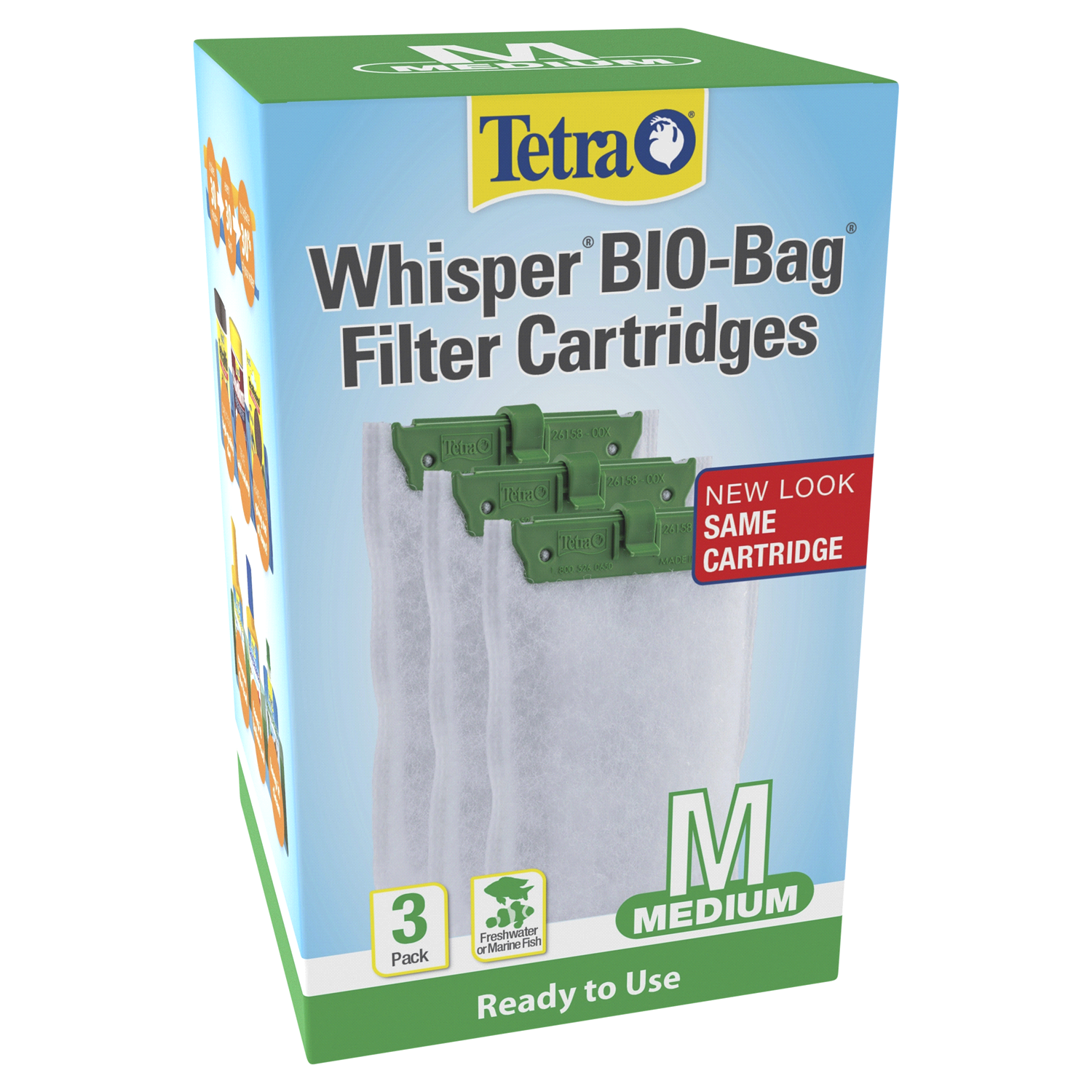 slide 1 of 3, Tetra Whisper Bio-Bag Disposable Filter Cartidges, Medium, 3 ct