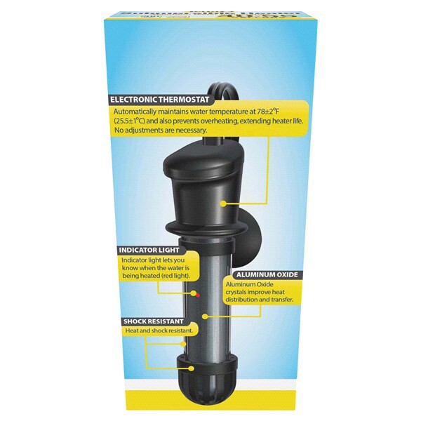 slide 12 of 13, Tetra HT Submersible Heater 200 Watts, For Aquariums 40 To, UL Listed, 55 gal