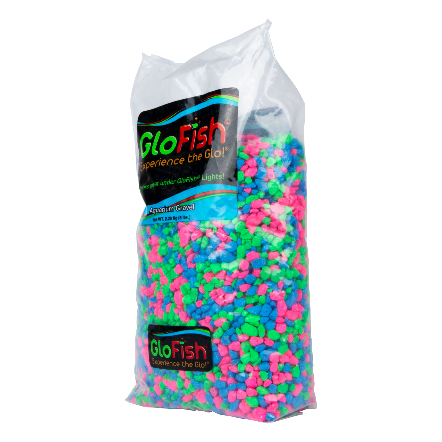 slide 5 of 6, GloFish Aquarium Gravel, Pink/Green/Blue, 5 lb