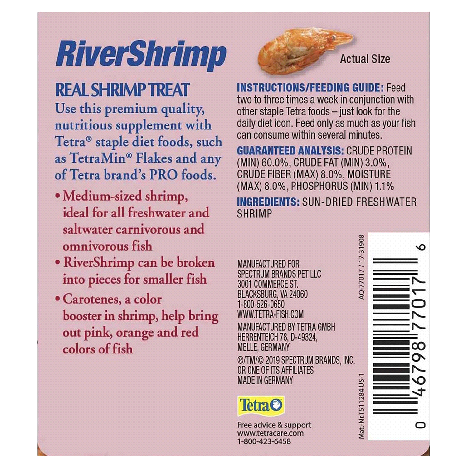 slide 2 of 4, Tetra River Shrimp Treats., 92 oz
