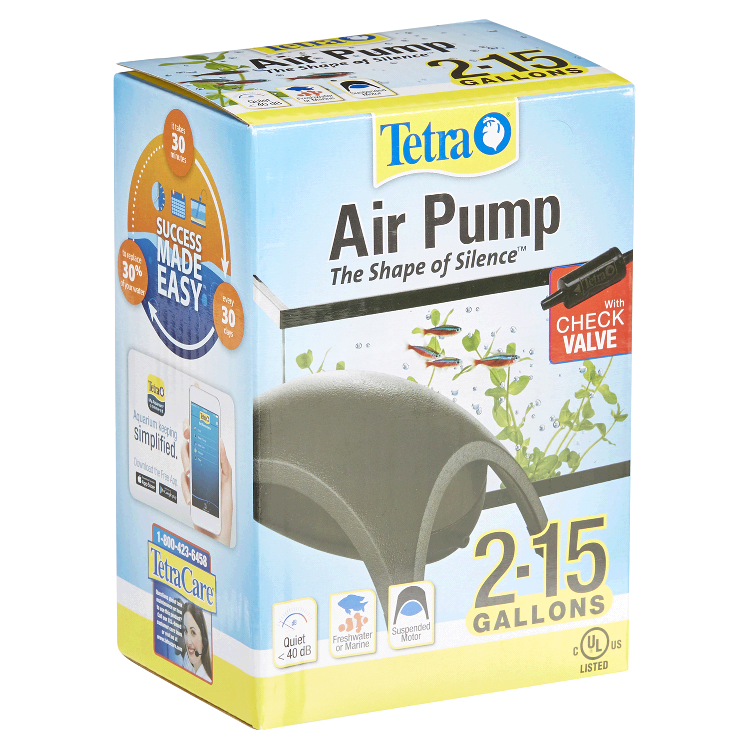 slide 4 of 5, Tetra Whisper Air Pump, 10 gal
