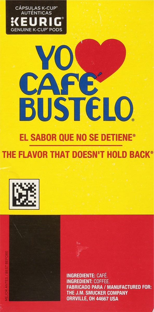 slide 4 of 9, Café Bustelo Espresso Style, Dark Roast Coffee, Keurig K-Cup Pods- 24 ct, 24 ct