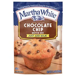 Martha White Chocolate Chip Muffin Mix, 7.4 Oz Bag