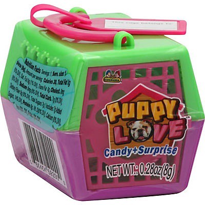 slide 1 of 1, Kidsmania Puppy Love Candy + Prize, 0.28 oz