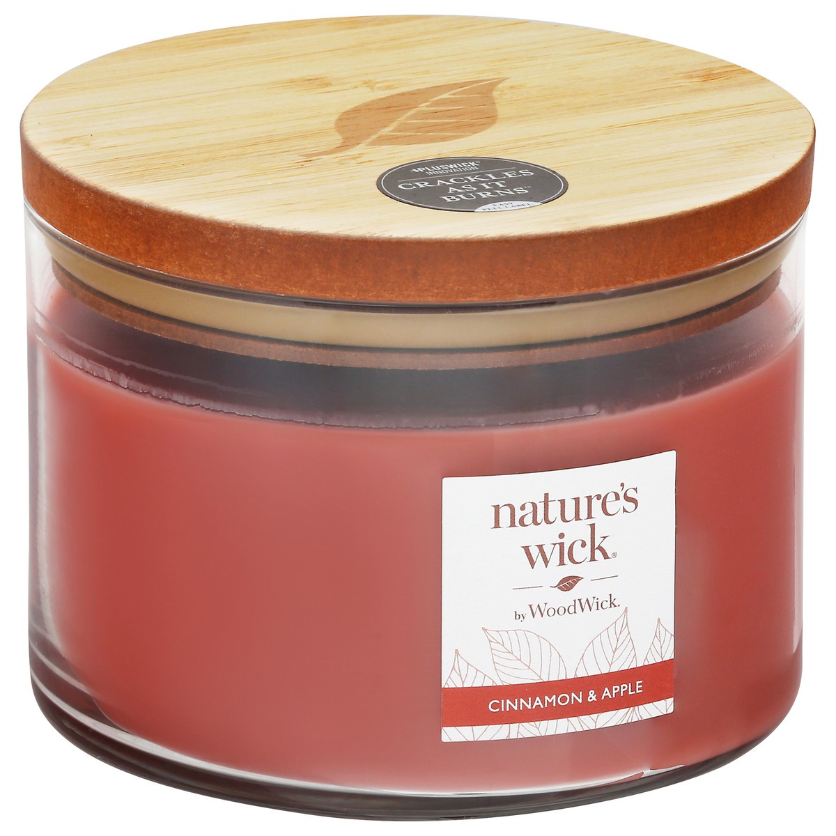 slide 4 of 12, Nature's Wick Cinnamon Apple Candle 1 ea, 1 ct