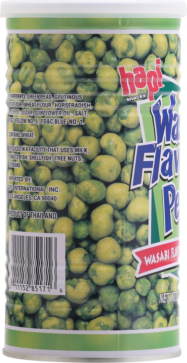 slide 7 of 9, Hapi Snacks Hot Wasabi Flavored Green Peas 9.90 oz Can, 1 ct