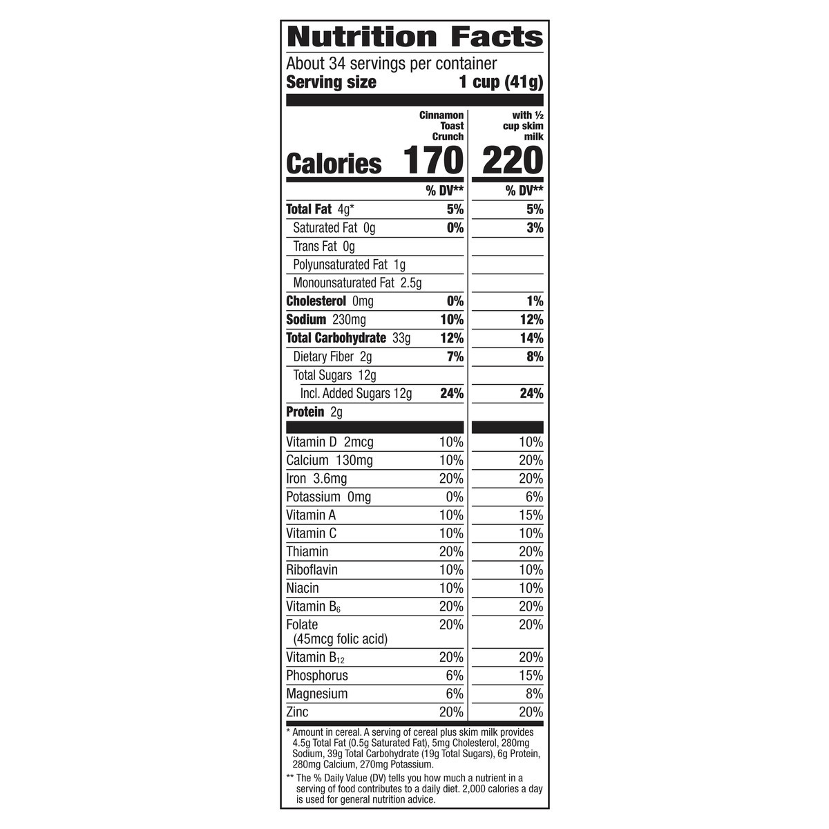 slide 6 of 13, Cinnamon Toast Crunch Breakfast Cereal, Crispy Cinnamon Cereal, 49.5 oz Cereal Box (2 Bags Inside), 2 ct