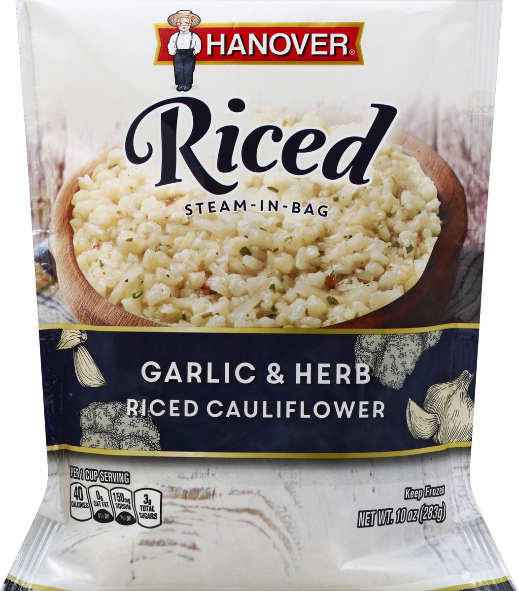 slide 1 of 5, Hanover Riced Cauliflower 10 oz, 10 oz