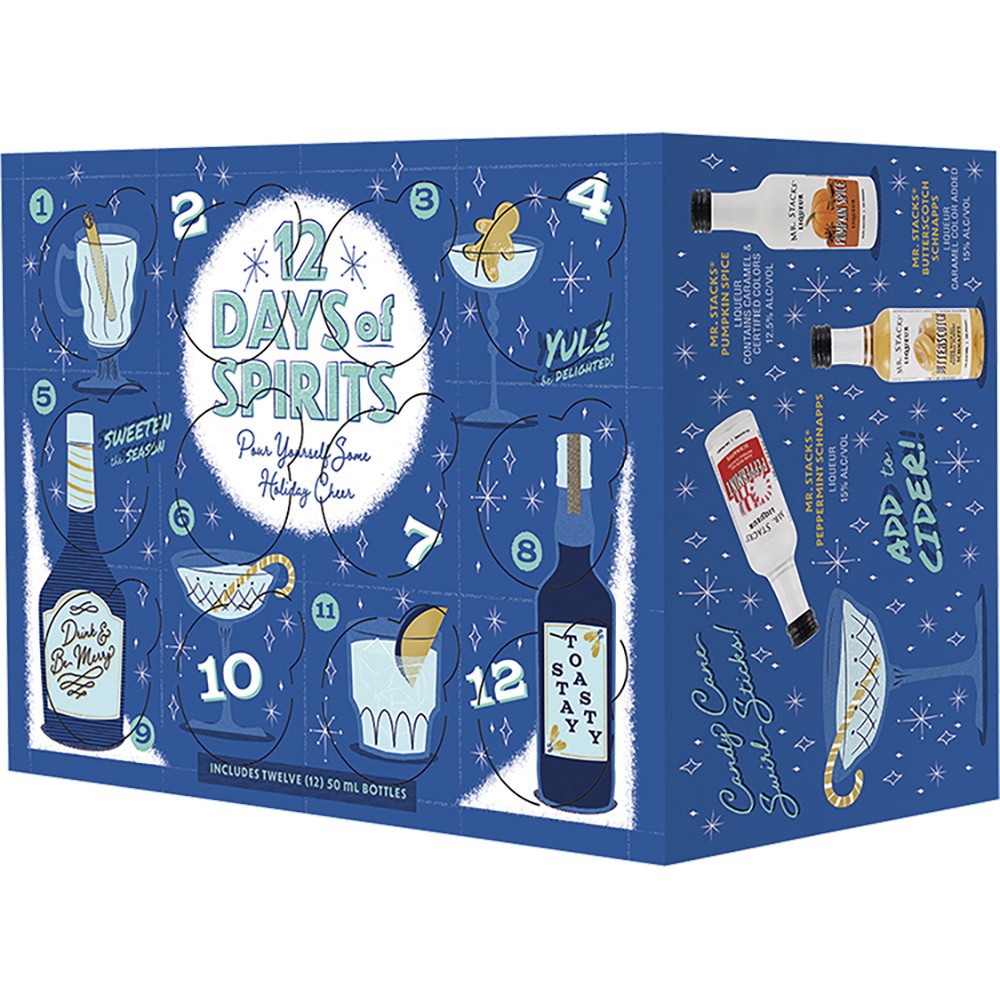 slide 1 of 1, 12 Days Of Spirits Mini Gift Pack, 50 ml