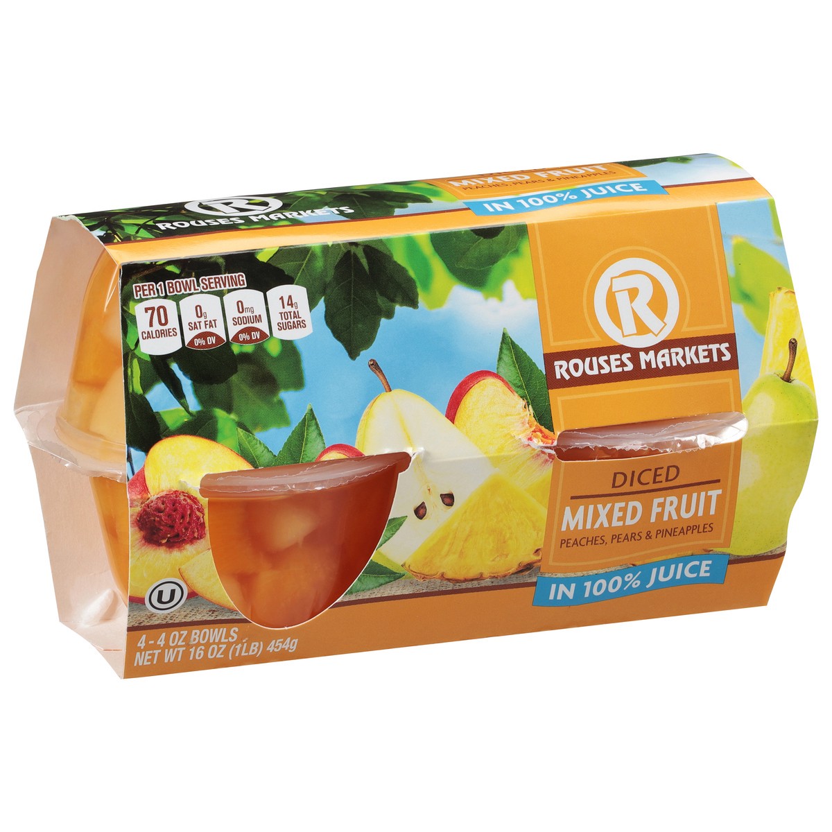 slide 9 of 11, Rouses Markets Diced Mixed Fruit 4 - 4 oz Bowls, 4 ct