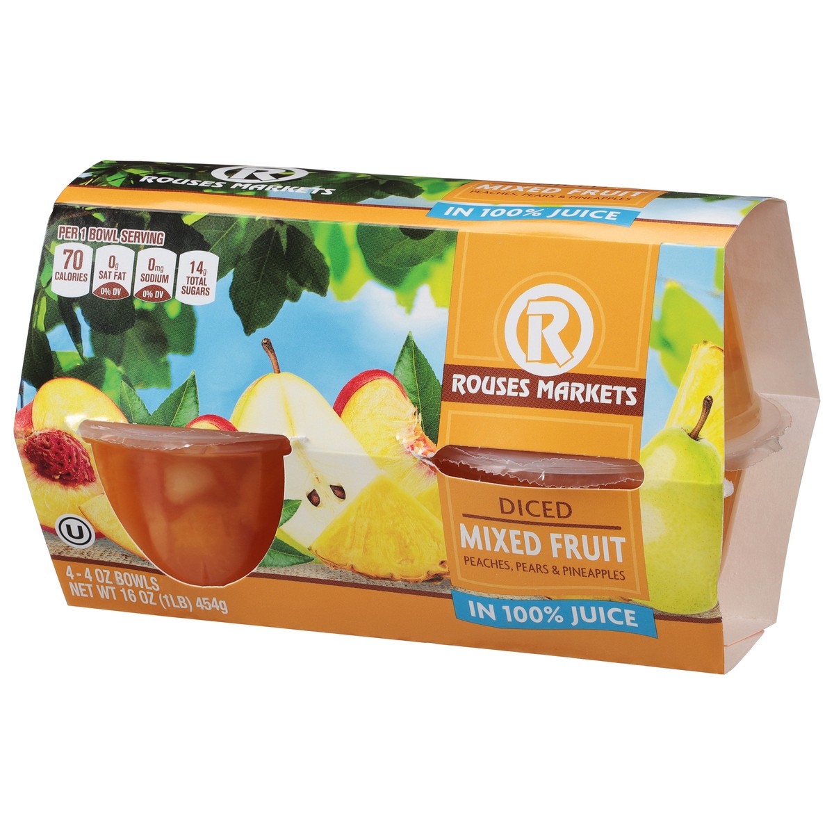 slide 7 of 11, Rouses Markets Diced Mixed Fruit 4 - 4 oz Bowls, 4 ct