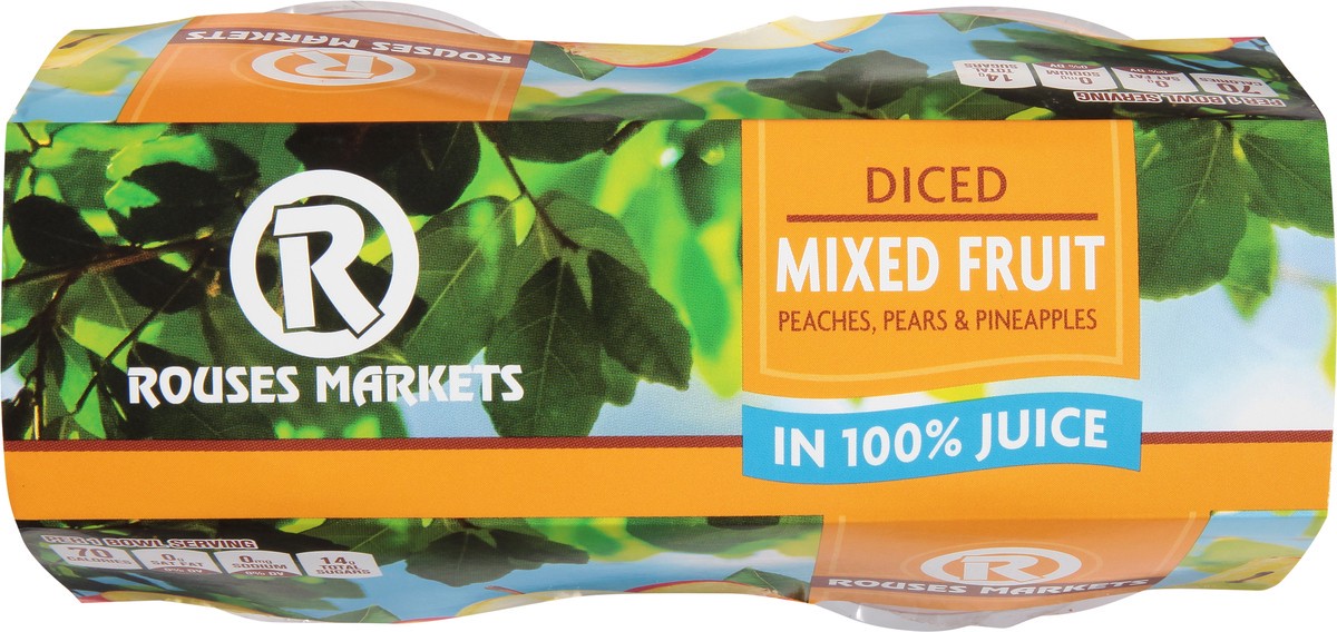 slide 6 of 11, Rouses Markets Diced Mixed Fruit 4 - 4 oz Bowls, 4 ct