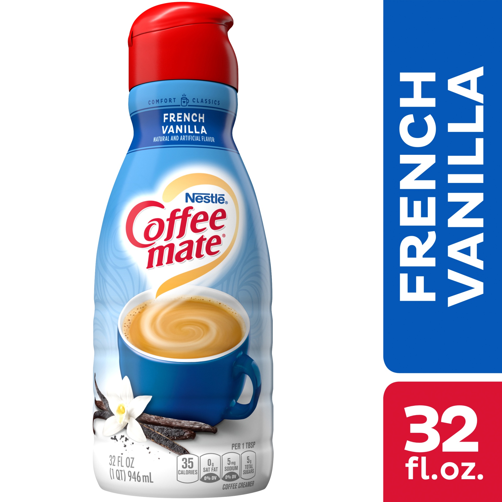slide 1 of 8, Coffee-Mate Nestle Coffee-mate Coffe-mate French Vanilla, 32 oz