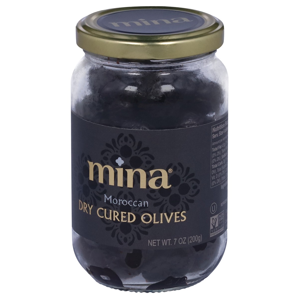 slide 9 of 9, Mina Moroccan Dry Cured Black Olives, 7 oz