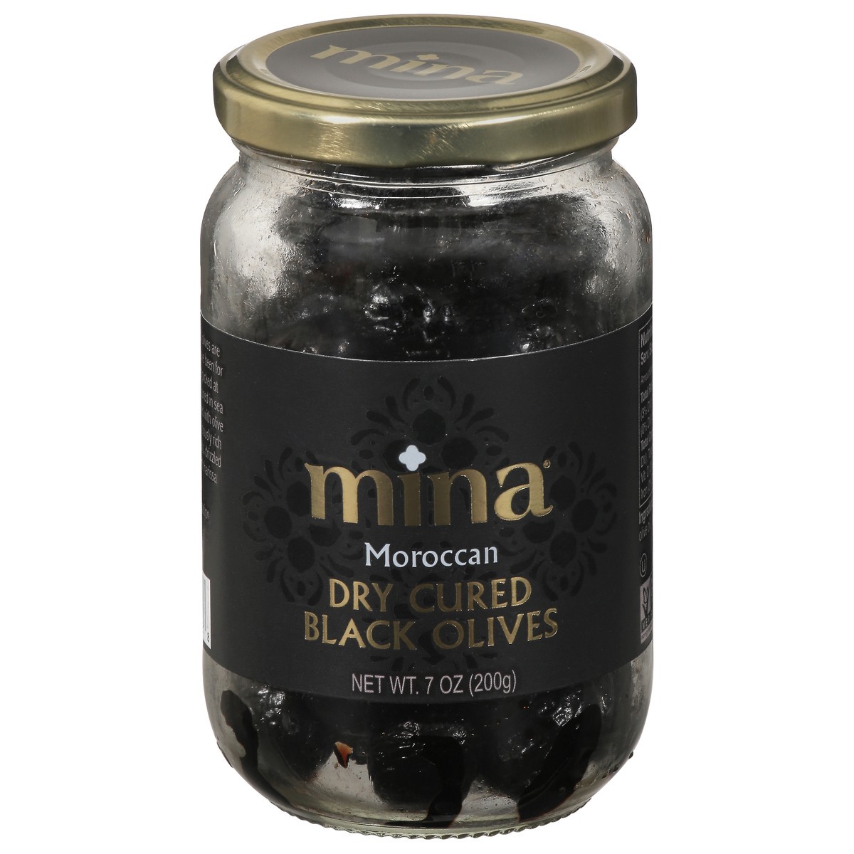 slide 1 of 9, Mina Moroccan Dry Cured Black Olives 7 oz, 7 oz
