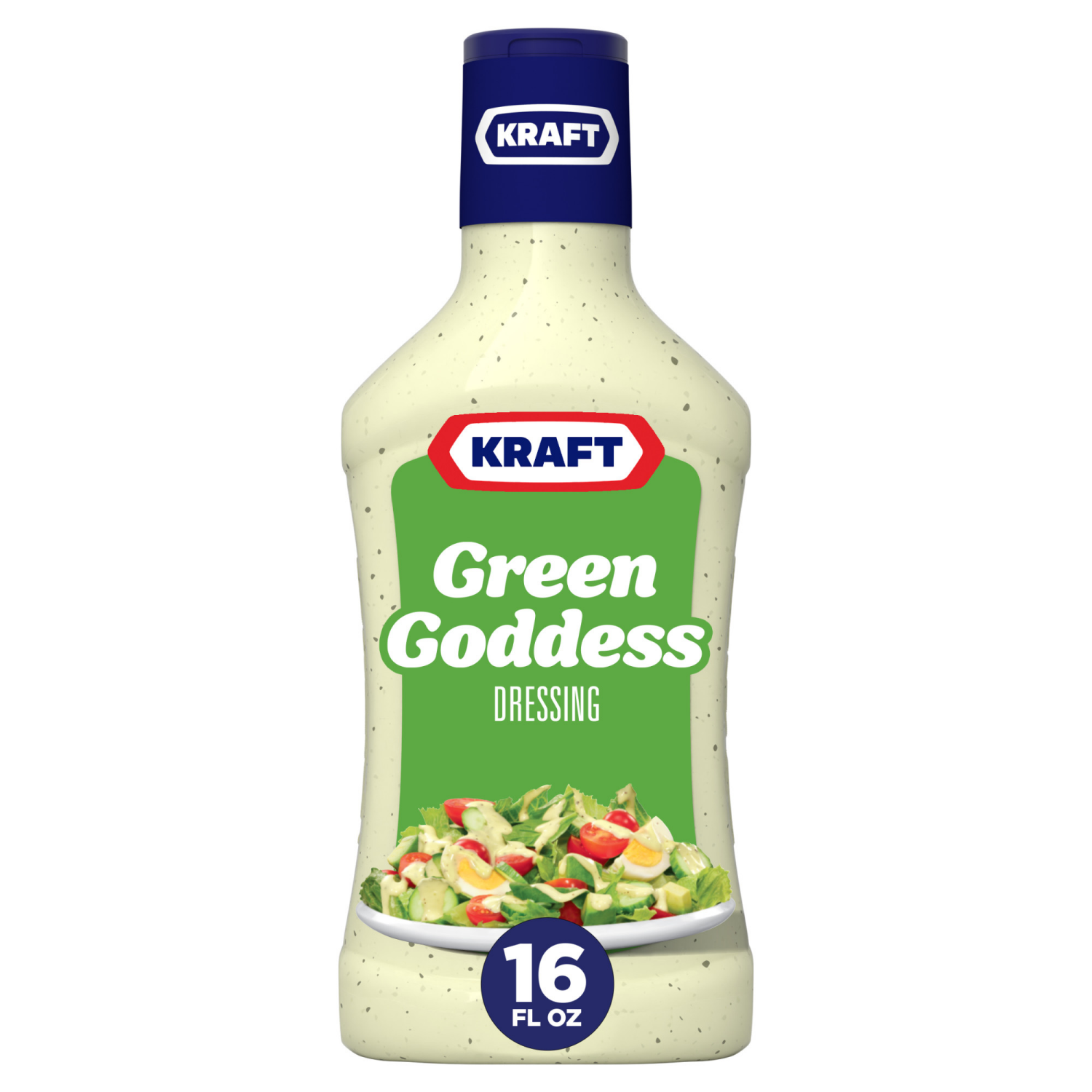 slide 1 of 5, Kraft Green Goddess Dressing, 16 fl oz Bottle, 16 fl oz