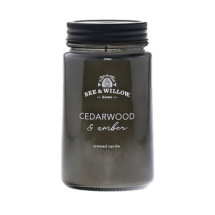 slide 1 of 1, Bee & Willow Home Cedarwood and Amber Mason Jar Candle, 1 ct