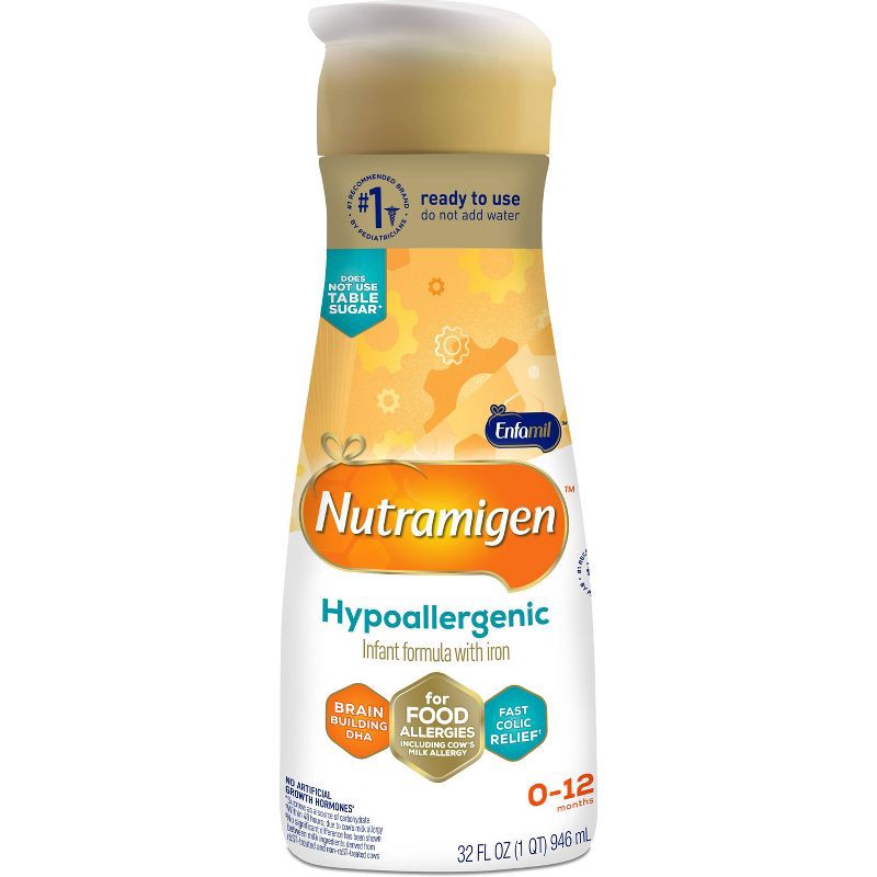 slide 1 of 11, Enfamil Nutramigen Hypoallergenic Ready to Use Infant Formula - 32 fl oz, 32 fl oz