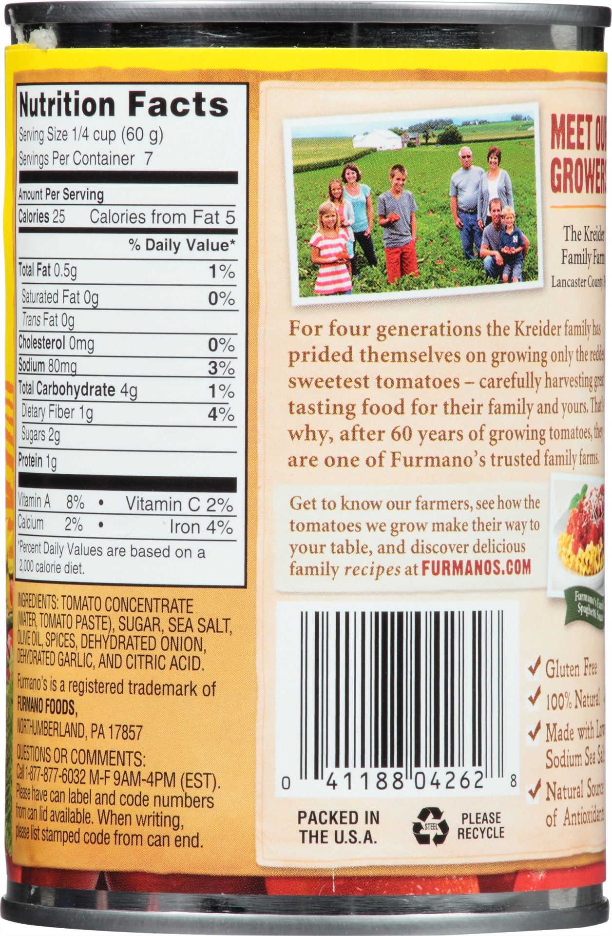 slide 4 of 6, Furmano's Pizza Sauce, 15 oz