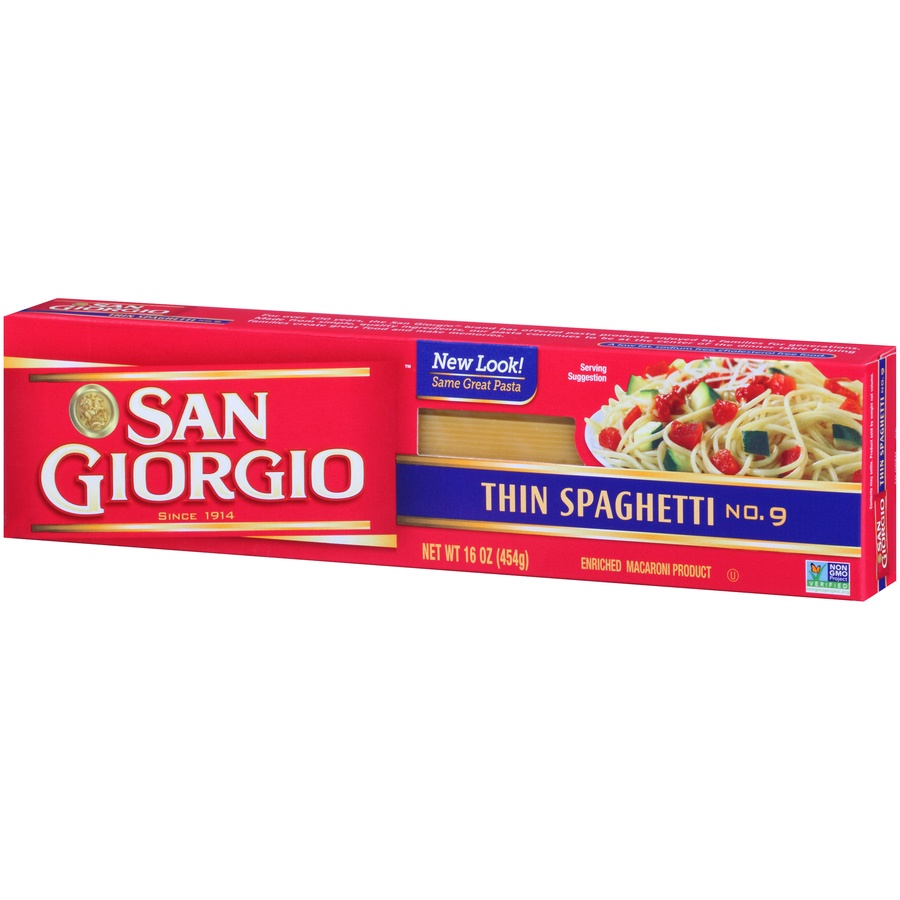 slide 3 of 8, San Giorgio Thin Spaghetti Pasta Noodles, 1 lb