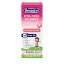 Children's Benadryl Dye-Free Diphenhydramine Allergy Liquid - Bubble Gum - 4 fl oz