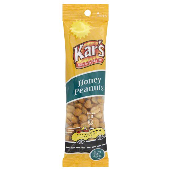 slide 1 of 4, Kar's Peanuts, Honey, 2.5 oz