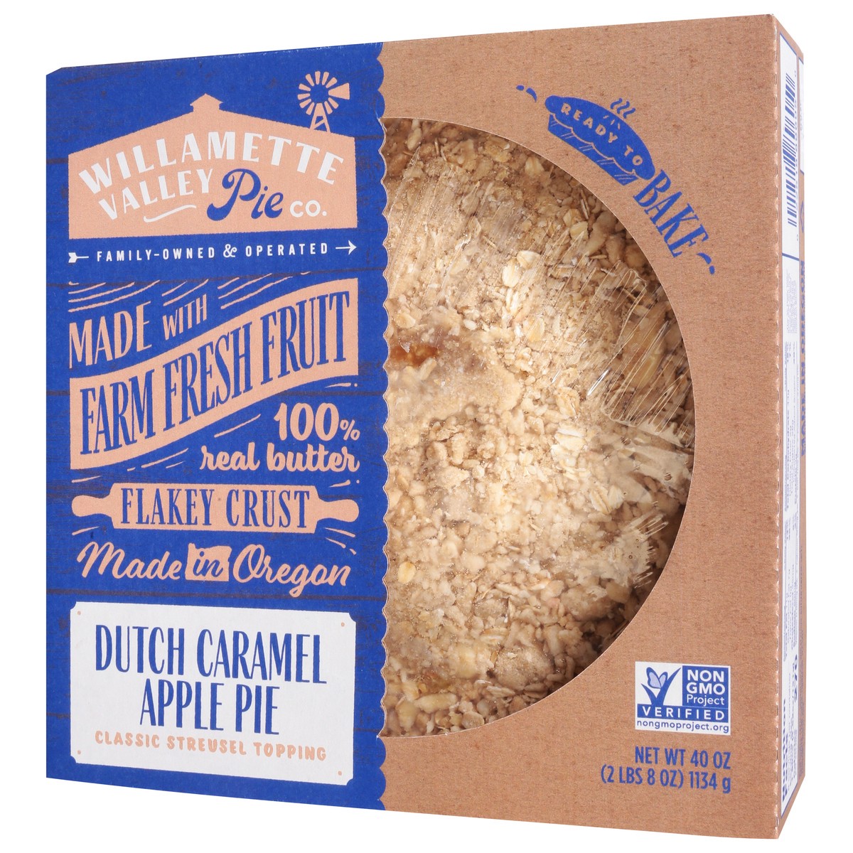 slide 3 of 9, Willamette Valley Vineyards Pie Company Caramel Apple Pie - 40 Oz, 1 ct