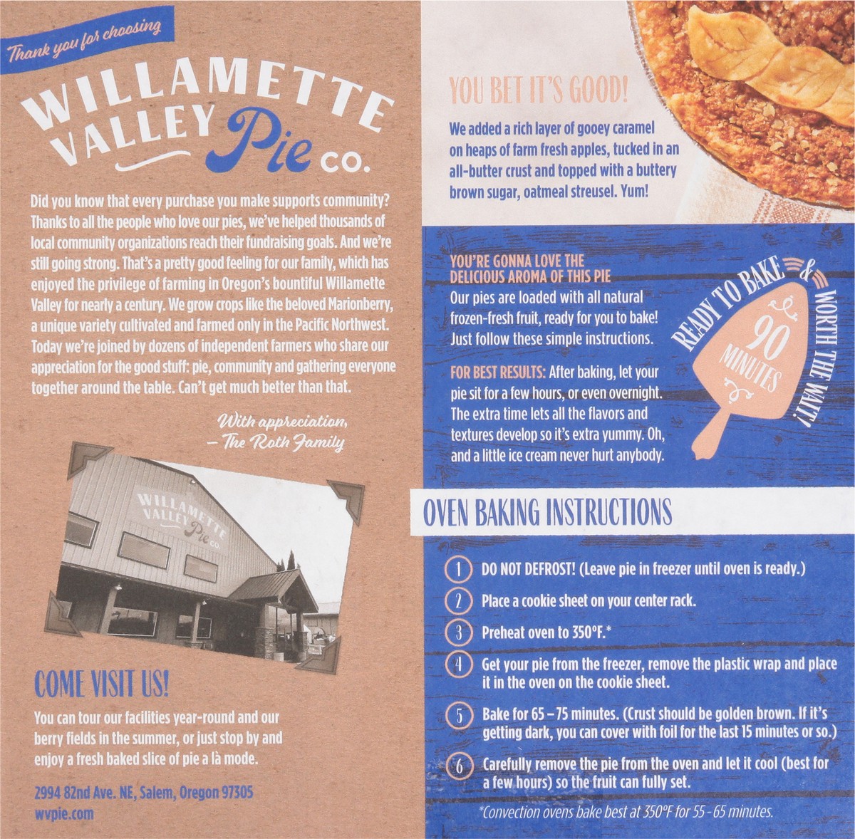 slide 5 of 9, Willamette Valley Vineyards Pie Company Caramel Apple Pie - 40 Oz, 1 ct
