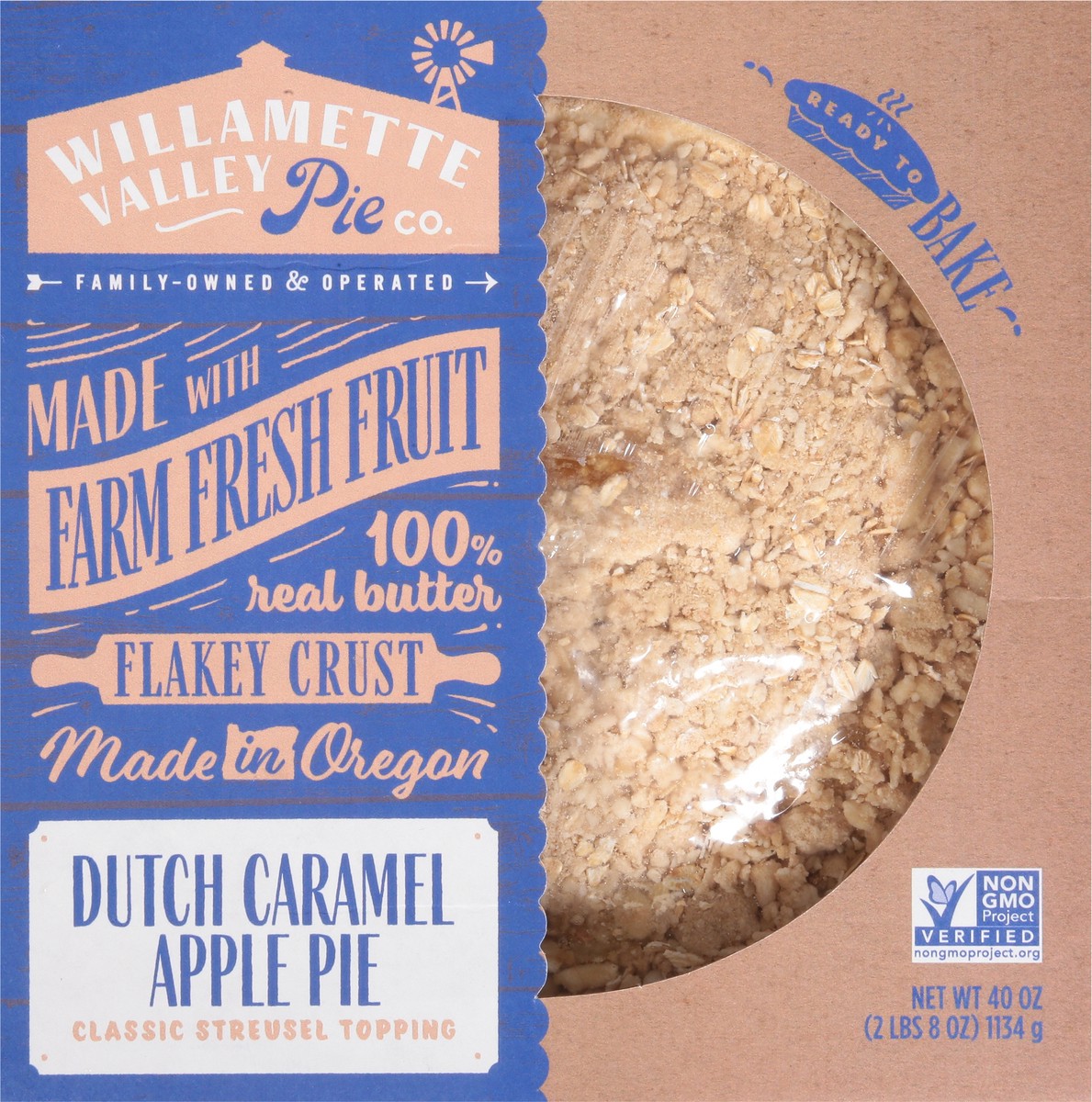 slide 6 of 9, Willamette Valley Vineyards Pie Company Caramel Apple Pie - 40 Oz, 1 ct