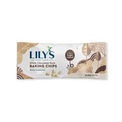 LILY'S White Chocolate Style No Sugar Added, Baking Chips Bag, 9 oz