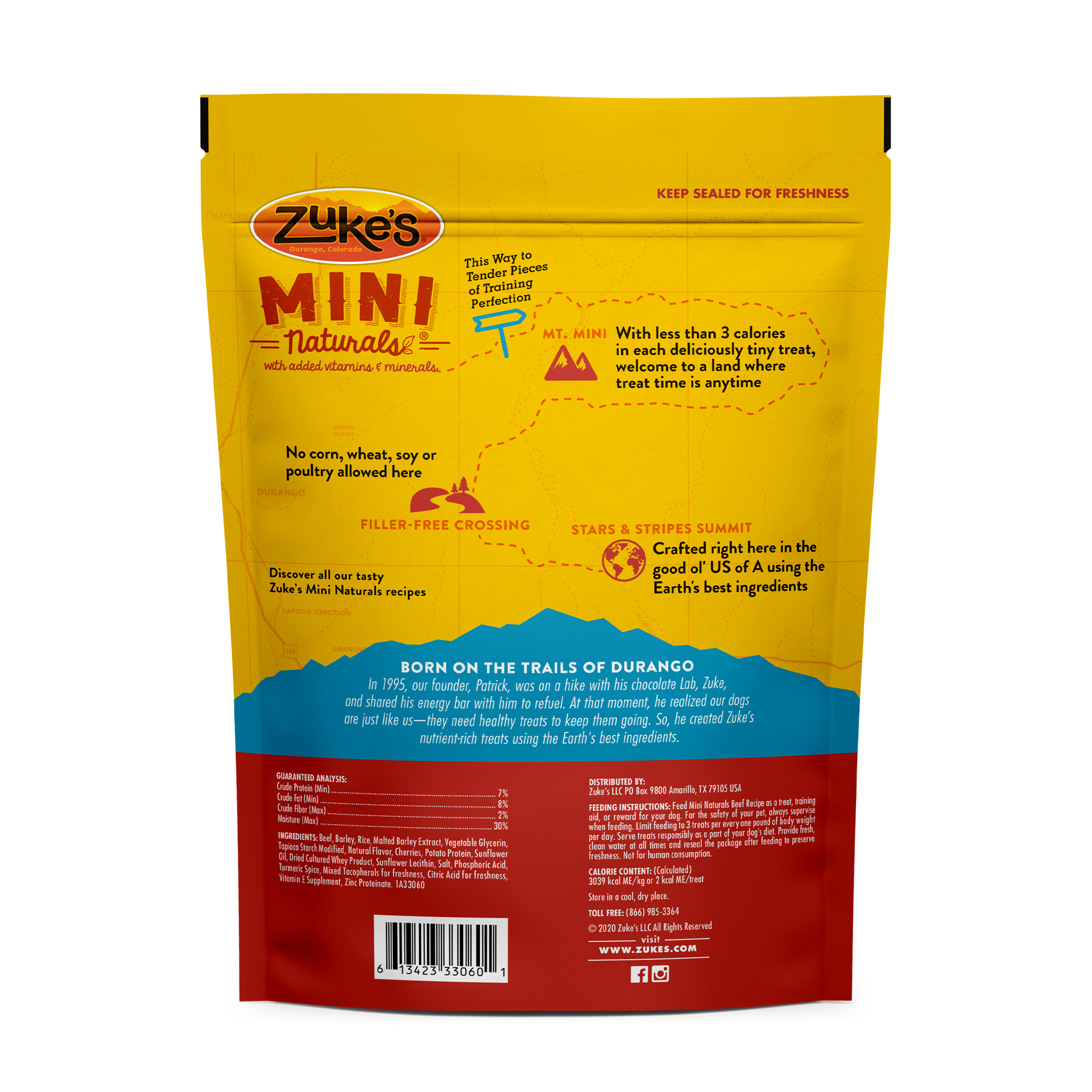 slide 2 of 4, ZUKES Zuke's Mini Naturals Dog Training Treats Beef Recipe, Soft Dog Treats - 16 oz Pouch, 16 oz