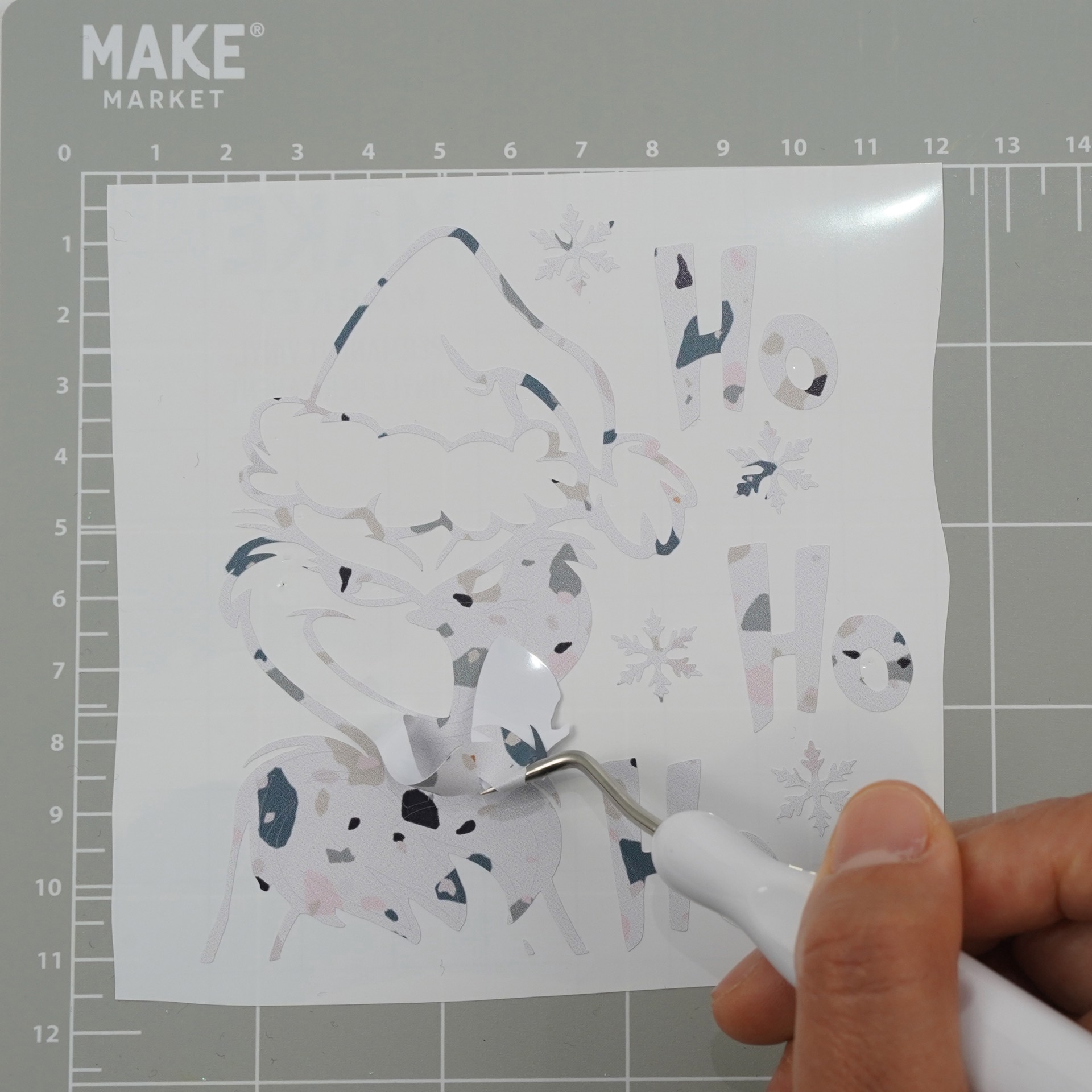 slide 5 of 5, Terrazzo Pattern Permanent Vinyl By Make Market, 12 in x 48 in